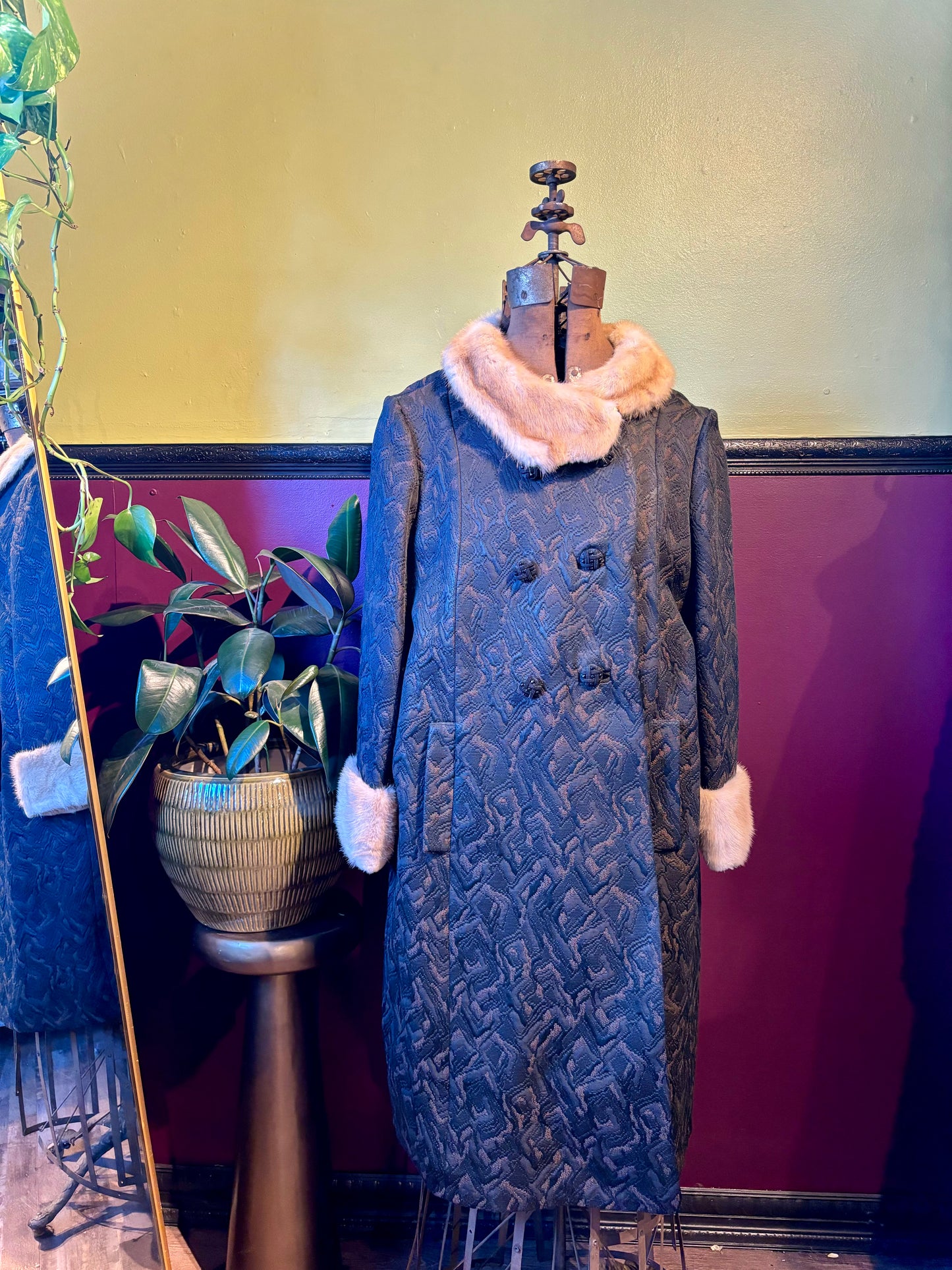 Mink & Brocade Coat