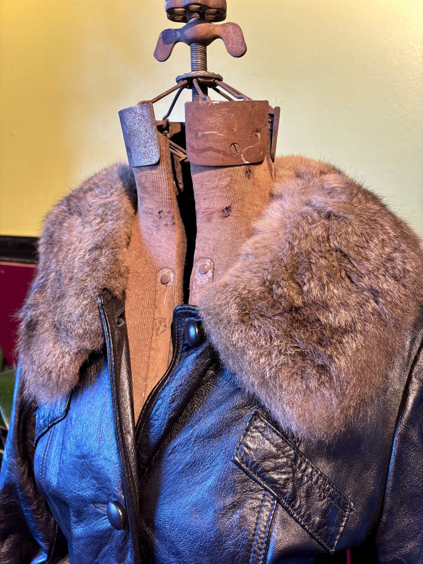 Chinchilla Leather Trench
