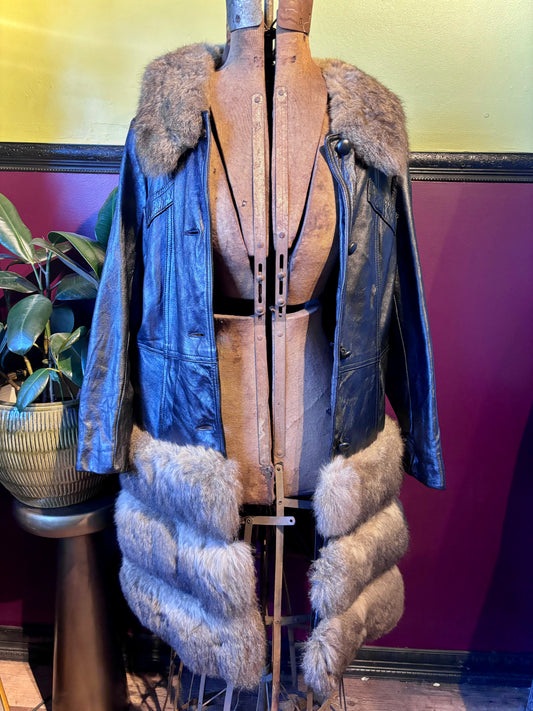 Chinchilla Leather Trench