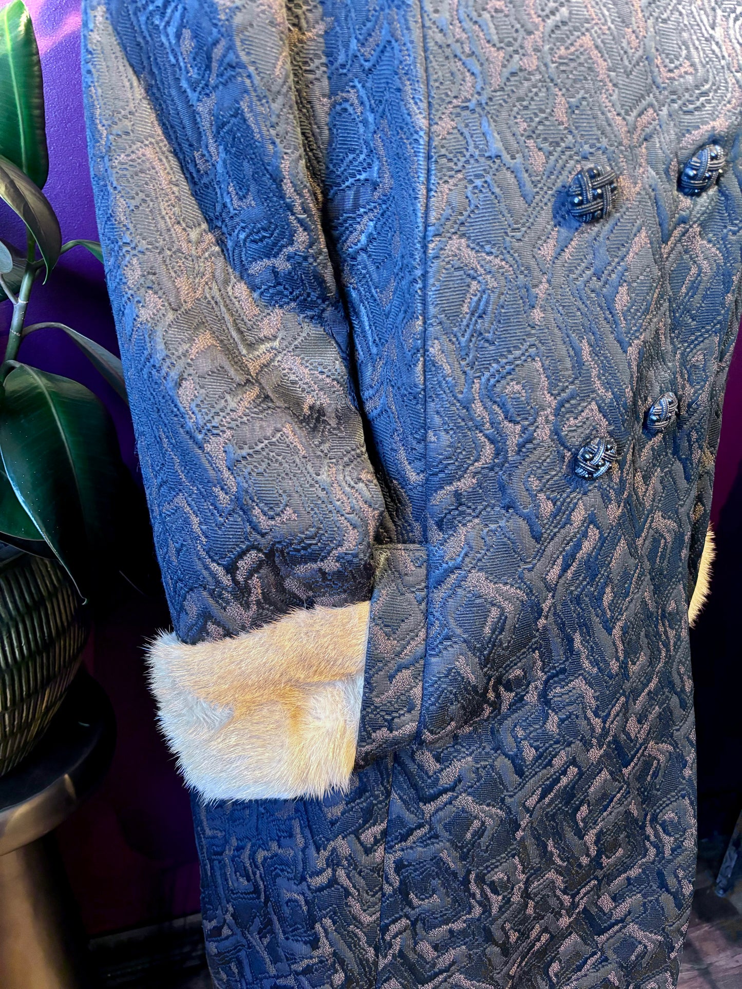 Mink & Brocade Coat