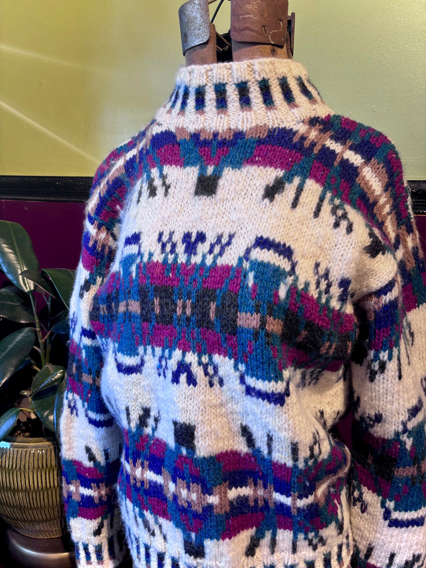 Jewel Toned Knit Sweater