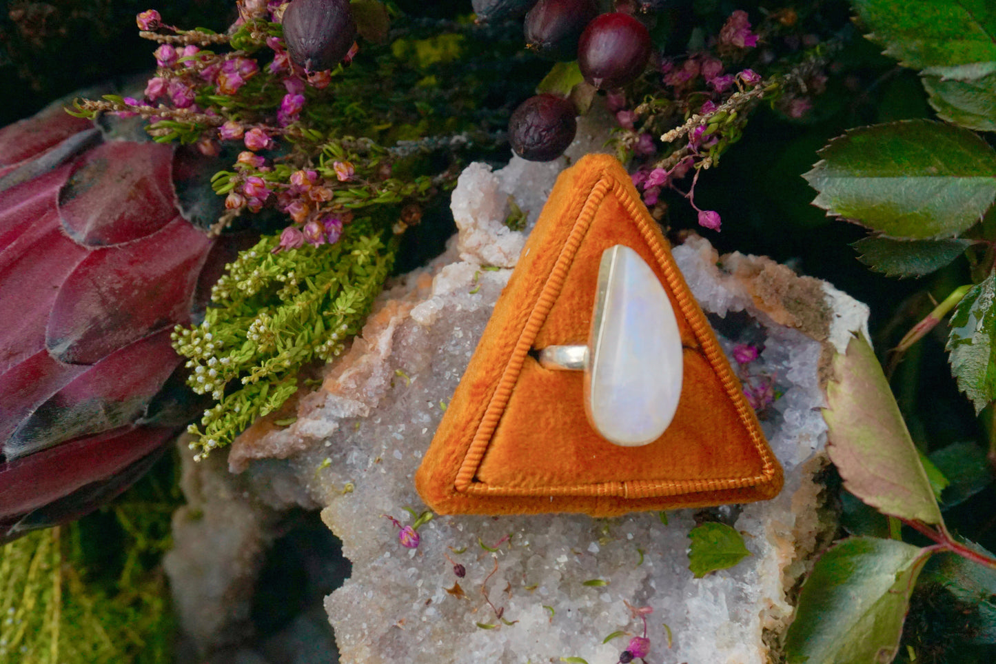 Moonstone Asymmetrical Teardrop