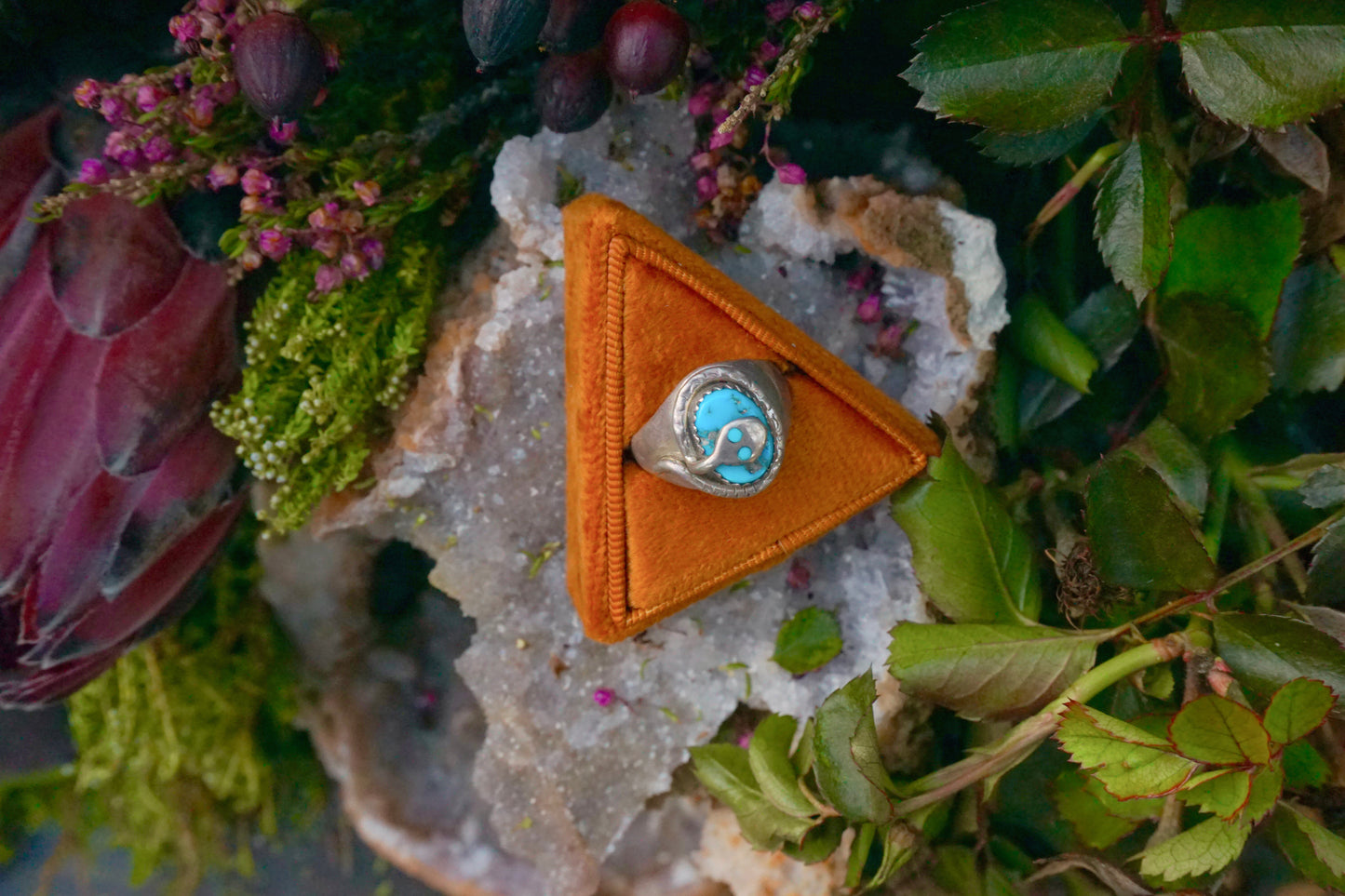 Turquoise Snake Ring