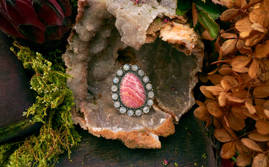 Rhodochrosite & Moonstone