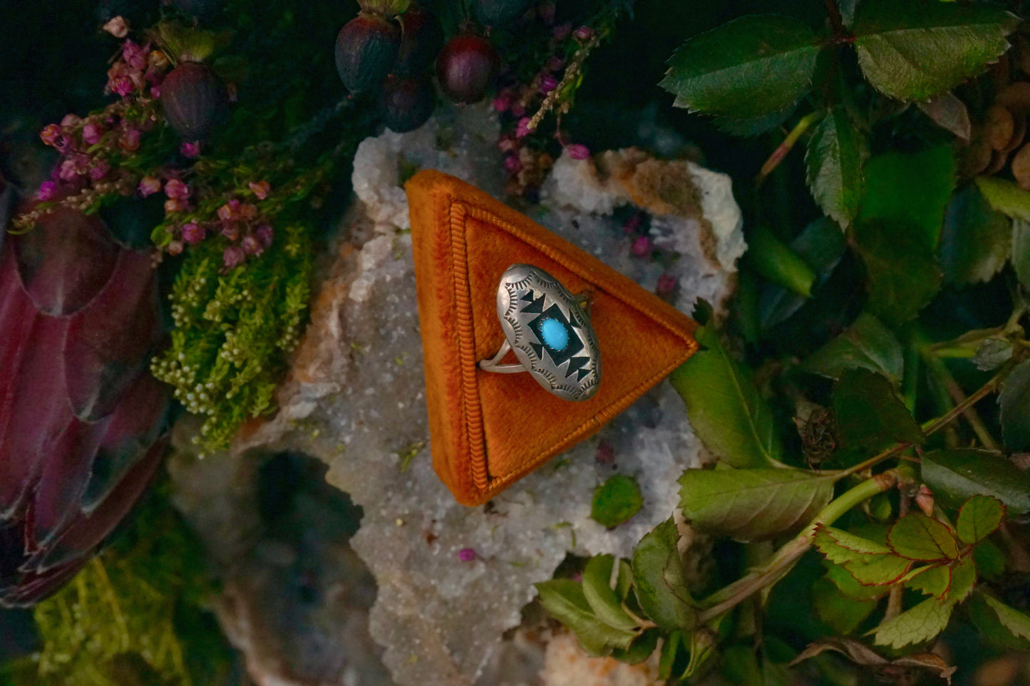 Turquoise 'Shadow Box' Ring