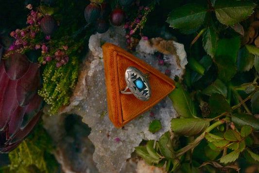 Turquoise 'Shadow Box' Ring